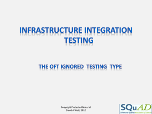 Infrastructure Integration Testing
