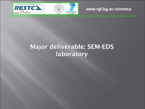 SEM-EDS application - University of Belgrade
