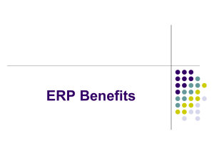 ERP Benefits - The Institute of Finance Management