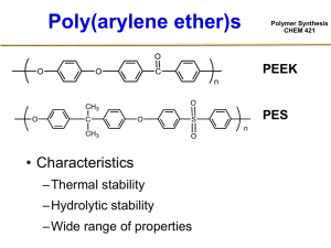 Polymer Synthesis CHEM 421 Advantages of Composite