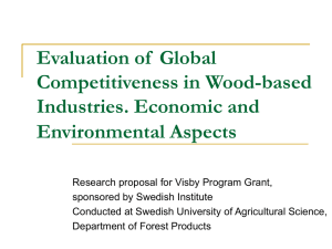 Evaluation of Global Competitiveness in Wood-based