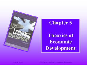 5. Theories of economic development