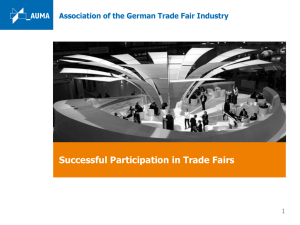 Successful Participation Trade Fairs Charts 2013/2014 ()