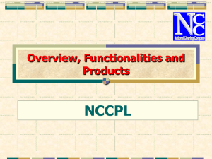 NCCPL Presentation