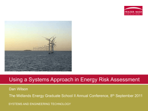 Using a Systems Approach in Energy Risk Assessment