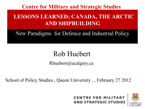 Robert Huebert, University of Calgary