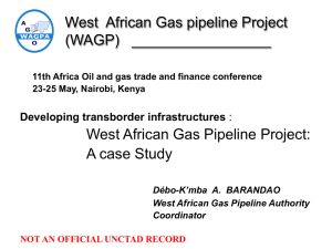 A case study of the West African Gas Pipeline project