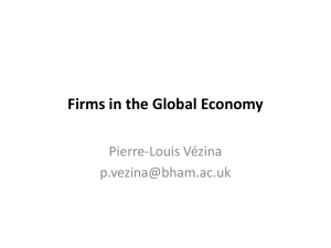 Firms in the Global Economy - Pierre
