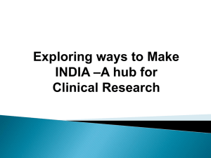 Exploring ways to make India a hub for Clinical research