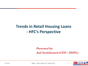 Trends in Retail Housing Loans