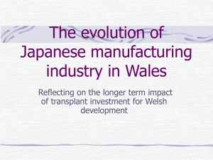 Attracting foreign direct investment to Wales