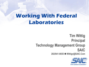 Tim Wittig, Principal, Technology Management Advisors, Science