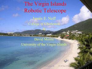 The Virgin Islands Robotic Telescope - James E. Neff