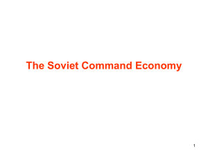 The Soviet Command Economy