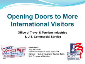 Travel & Tourism and the U.S. Department of Commerce