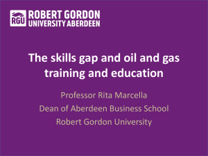 The skills gap and oil and gas training and education in - Granite-PR