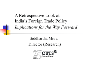 Implications for the Way Forward - CUTS Centre for International