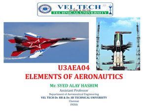 Elements Of Aeronautics - Vel Tech Dr.RR & Dr.SR Technical