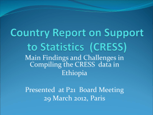 Findings and Challenges in Compiling the CRESS