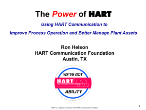 Getting More from HART Communications - Power