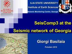 Current Seismic Network of Georgia