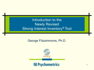 Introduction to the Newly Revised Strong Interest