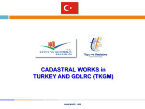 CADASTRAL WORKS in TURKEY