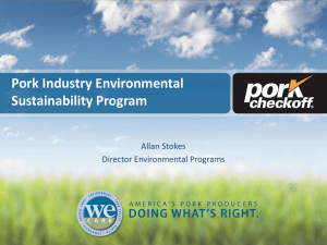 Pork Industry Environmental Sustainability Program