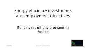 Energy efficiency investments and employment objectives (ppt