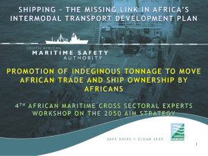 A Case for African Indegionous Tonnage