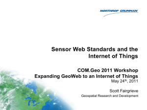 Sensor Web Standards and the Internet of Things