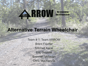 Alternative Terrain Wheelchair - Mechanical Engineering Department