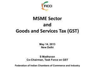 GST - Federation of Indian Chambers of Commerce and Industry
