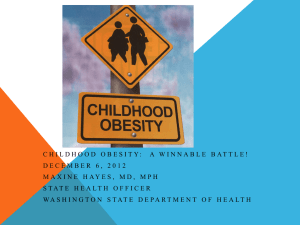 A Winnable Battle - Childhood Obesity Prevention Coalition