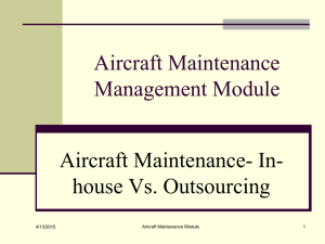 Chap 7 Aircraft maintenance cost outsourcing Vs Inhouse