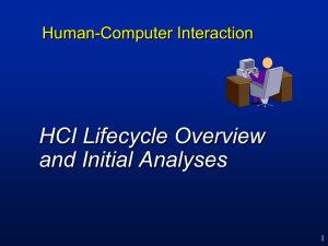 HCI Lifecycle