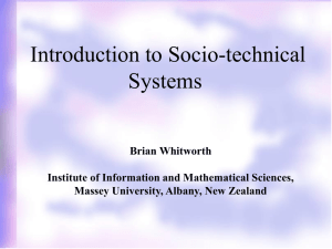 STS slides - Brian Whitworth