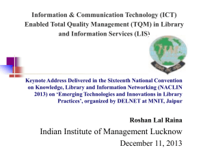Information & Communication Technology (ICT) Enabled Total
