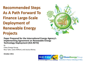 finance-re - RETD | Renewable Energy Technology Deployment