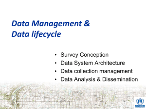 Data Management & Data lifecycle