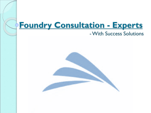Foundry Consultation - Experts