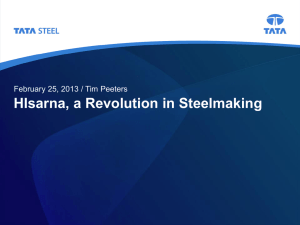 Hisarna, a revolution in steel making