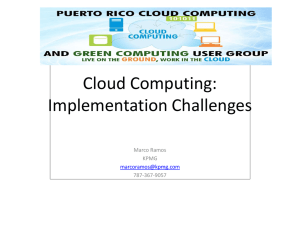 Cloud Computing: Audit Challenges