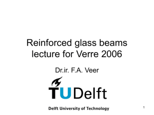 Présentation PowerPoint - Reinforced glass beams