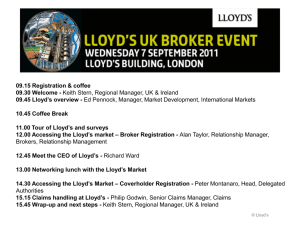 brokers - Lloyd`s