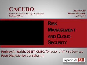 BKD Risk Management Cloud Security