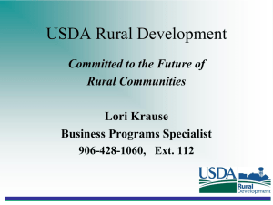 USDA Rural Development - Lake Superior Community Partnership