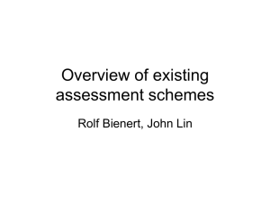 Assessment schemes