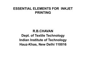 essential elements for inkjet printing