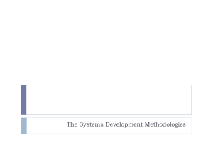 System Development Methodologies